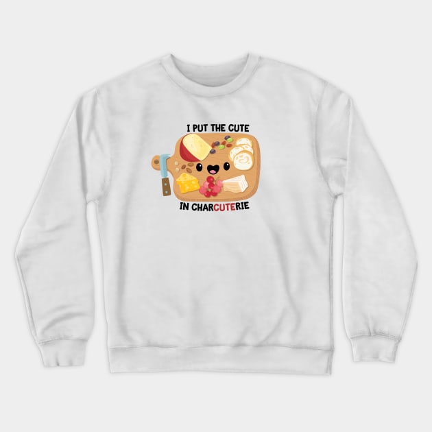 Never Too Cheesy Crewneck Sweatshirt by FunUsualSuspects